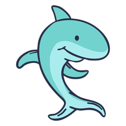 Diseño PNG Y SVG De Dibujos Animados De Tiburones Caminando Para Camisetas Diseño PNG Y SVG De Dibujos Animados De Tiburones Caminando Para Camisetas