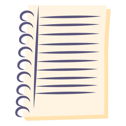 Spiral notebook flat icon PNG Design