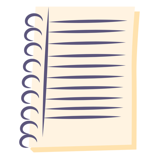 Spiral notebook flat icon Transparent PNG & SVG vector file