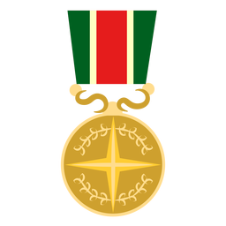 Ícone de medalha redonda com estrela