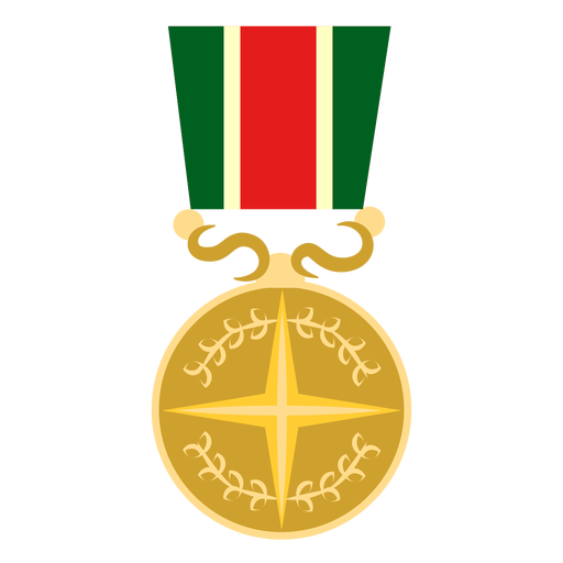 Icono de medalla redonda estrella Diseño PNG