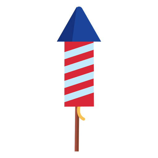 Striped firework rocket element