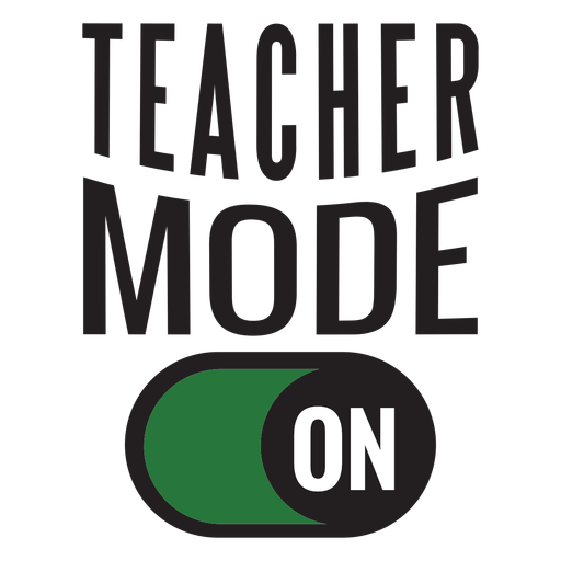 Teacher mode on lettering design - Transparent PNG & SVG ...