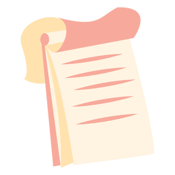 Top spiral notebook flat icon PNG Design