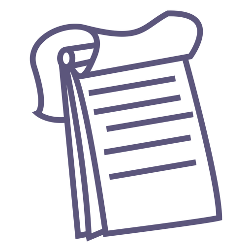Top spiral notebook stroke icon PNG Design