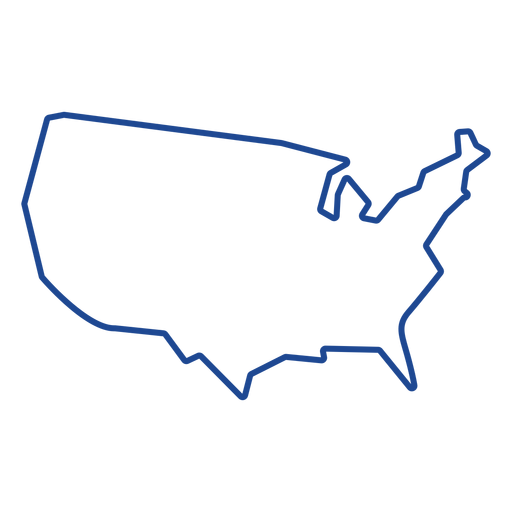 Curso de mapa dos Estados Unidos