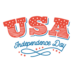 Usa independence day lettering PNG Design