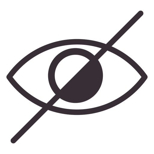 Vision impairment awareness icon PNG Design