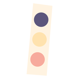 Conjunto de pintura de acuarela icono plano Diseño PNG