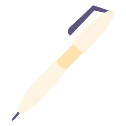 Ícone plano de caneta de escrita Transparent PNG