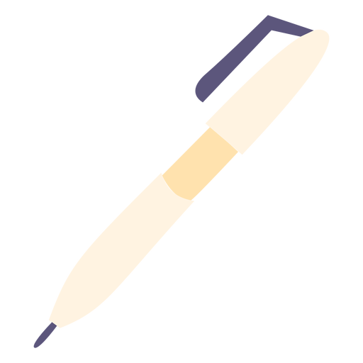 Icono plano de pluma de escritura Diseño PNG