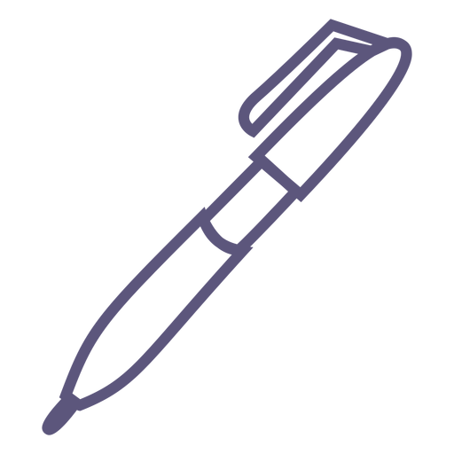 Schreiben eines Stiftstrichsymbols PNG-Design