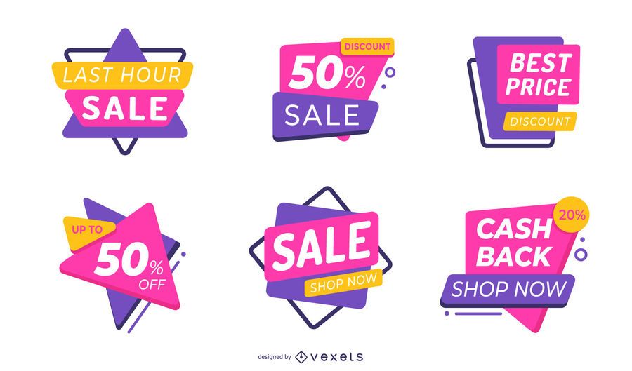 Sale labels editable set Sale labels editable set