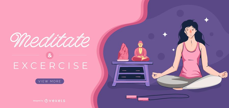 Meditate and exercise slider template Meditate and exercise slider template