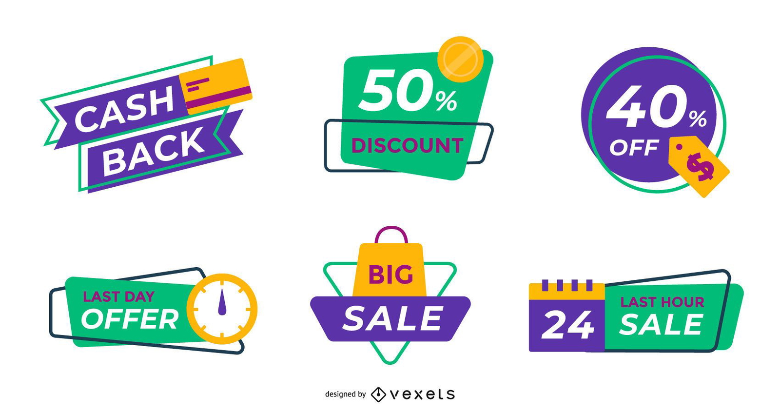 Sale labels editable pack