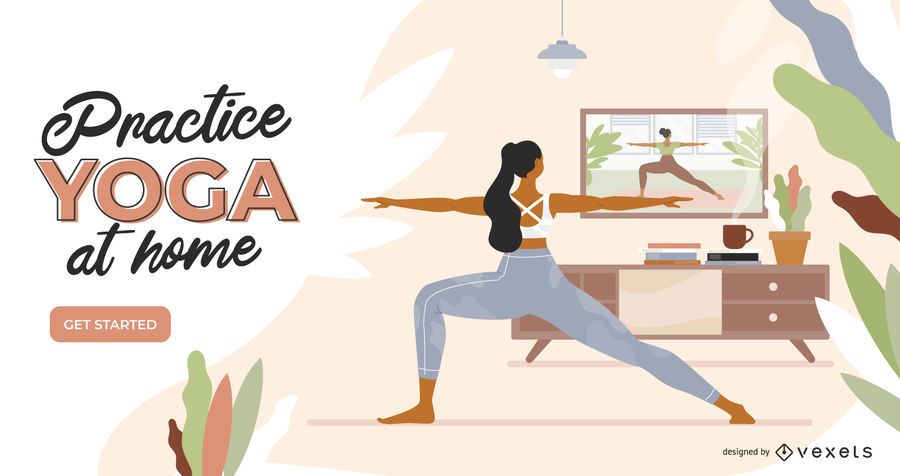 Yoga at home slider template Yoga at home slider template