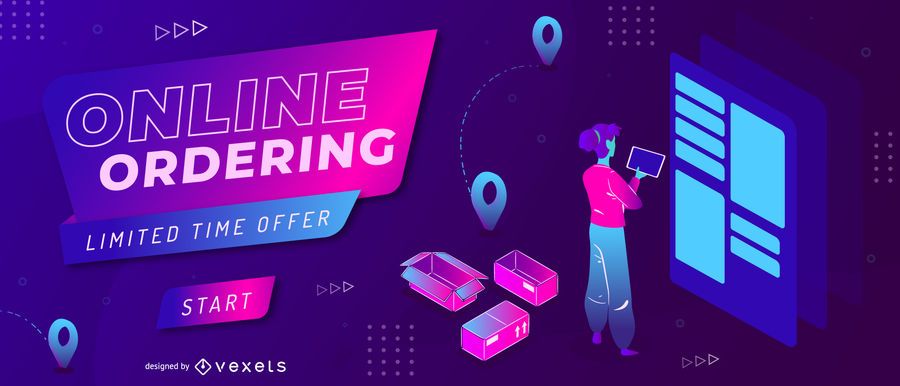 Online Shopping Neon Web Slider Online Shopping Neon Web Slider