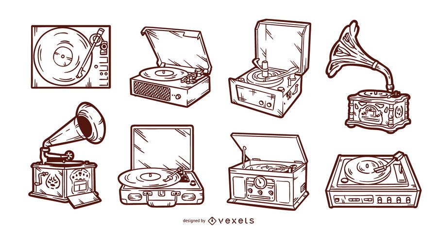 Vintage record player set Vintage record player set