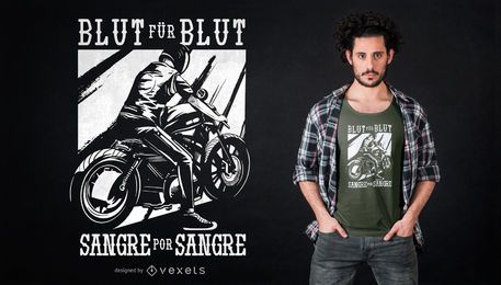 Bike Rider German Spanish T-shirt Design Bike Rider German Spanish T-shirt Design