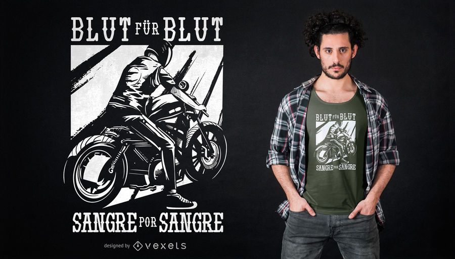 Bike Rider German Spanish T-shirt Design Bike Rider German Spanish T-shirt Design
