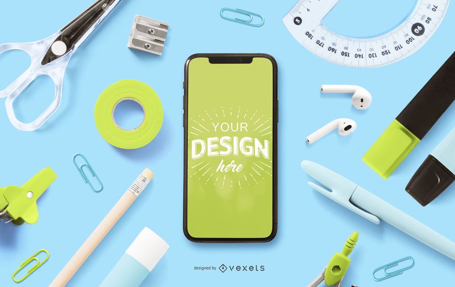 Education smartphone mockup composition Education smartphone mockup composition