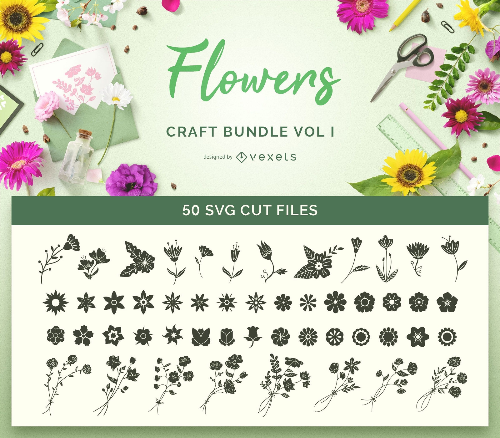 Blumen Handwerk SVG Bundle Vol I.