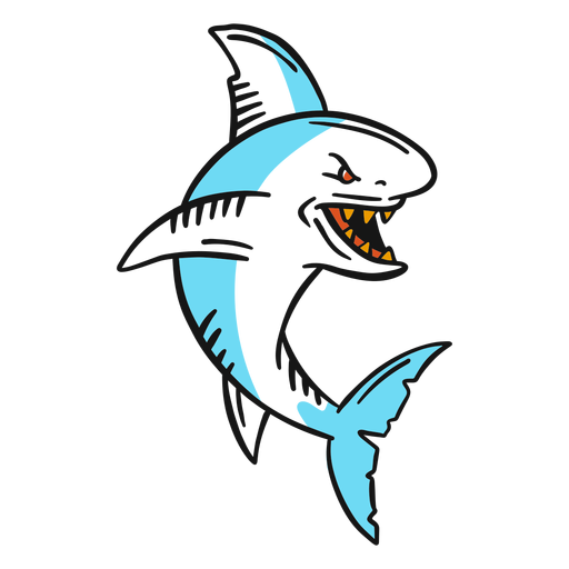 Download Angry shark vintage tattoo - Transparent PNG & SVG vector file