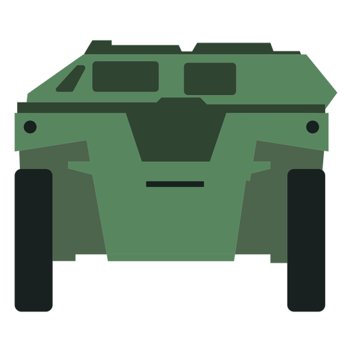 Armoured personnel carrier front view PNG Design