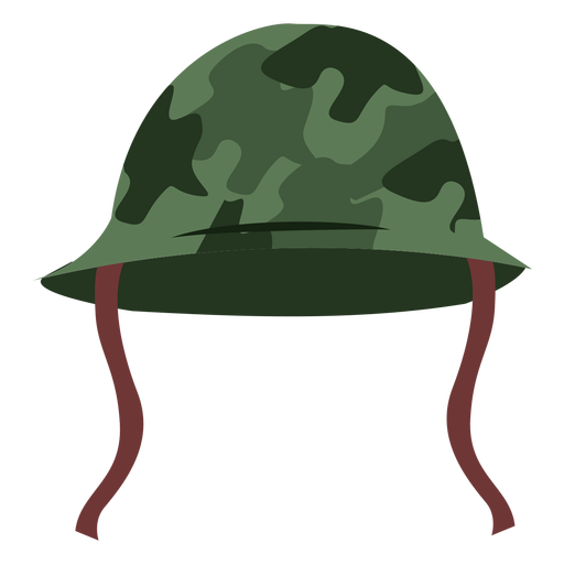 Army helmet front view PNG Design