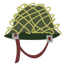 Casco militar con red Diseño PNG