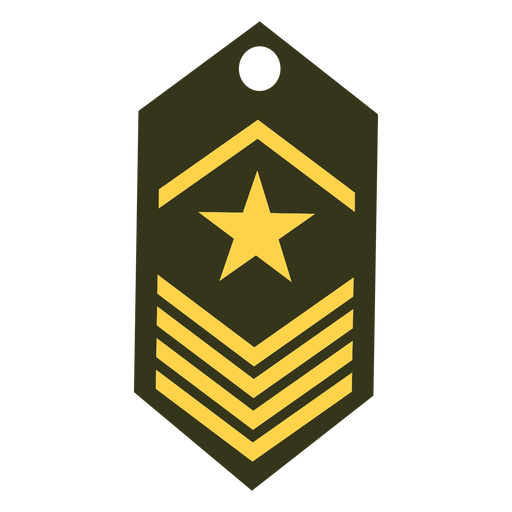 Army rank icon PNG Design
