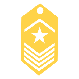 Armee Rang Silhouette PNG-Design Transparent PNG