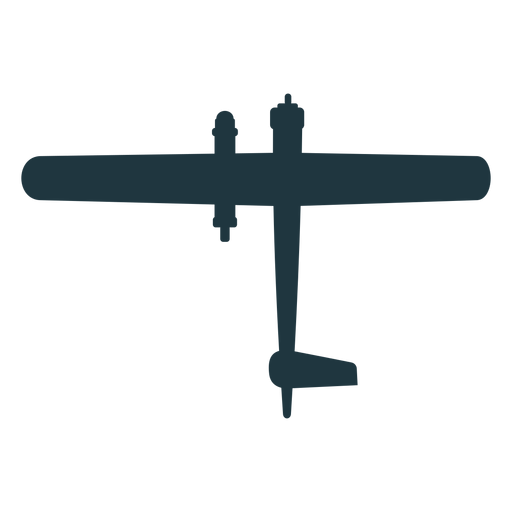 Basic military aircraft silhouette PNG Design