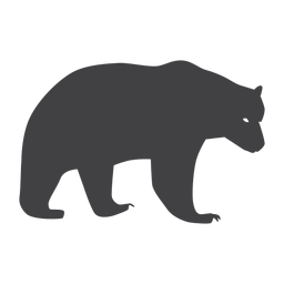 Urso urso silhueta caminhando Desenho PNG