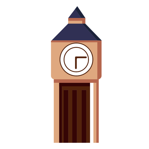 Icono de la torre del reloj big ben Diseño PNG