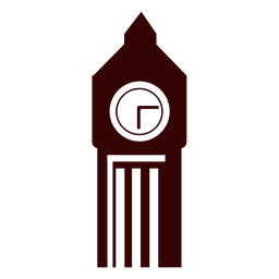 Silhueta da torre do relógio Big Ben Desenho PNG