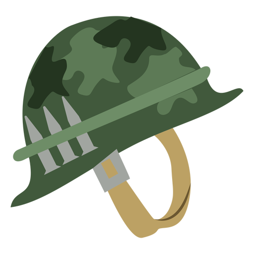 Camouflage army helmet PNG Design