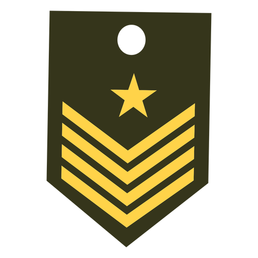 Icono de rango militar de capit?n Diseño PNG