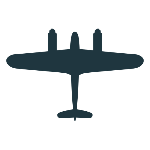Silhueta de aeronave de combate militar Desenho PNG