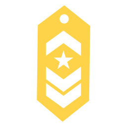 Kommandant militärische Rang Silhouette PNG-Design Transparent PNG