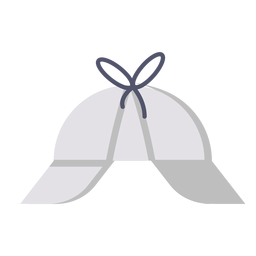 Ícone de boné Deerstalker Desenho PNG