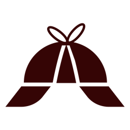 Deerstalker cap silhouette PNG Design