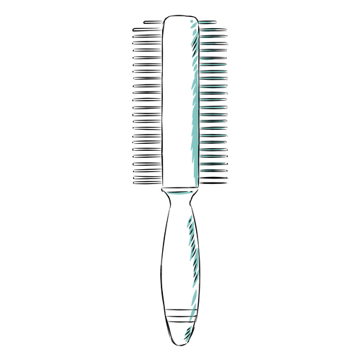 Double sided comb hand drawn PNG Design