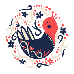 Elemento de arte popular do pássaro pombo Desenho PNG