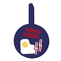 Ícone de panela de café da manhã inglês Desenho PNG