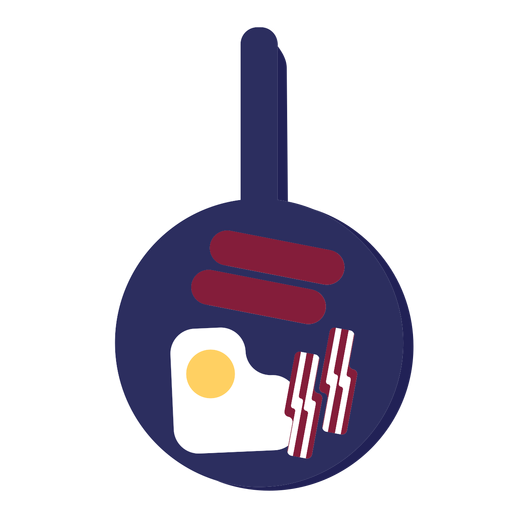 English breakfast pan icon PNG Design