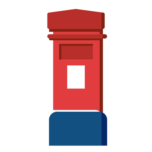 Icono de buz?n de correos en ingl?s Diseño PNG