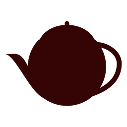 Englische Teekanne Silhouette PNG-Design