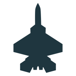 Flugzeug flache Draufsicht Silhouette PNG-Design