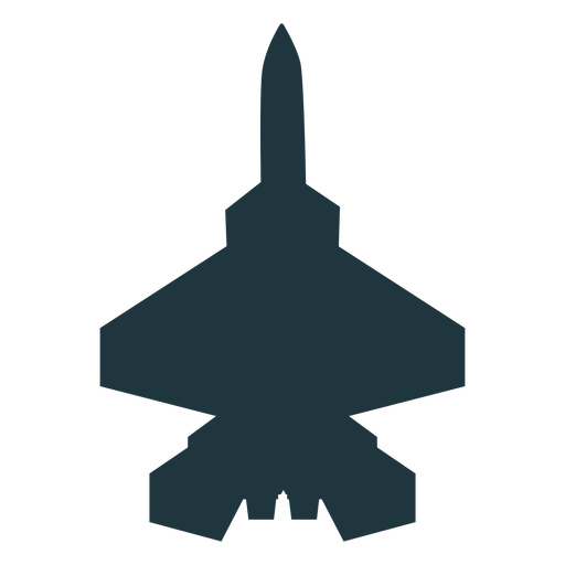 Airplane flat aircraft top view silhouette PNG Design